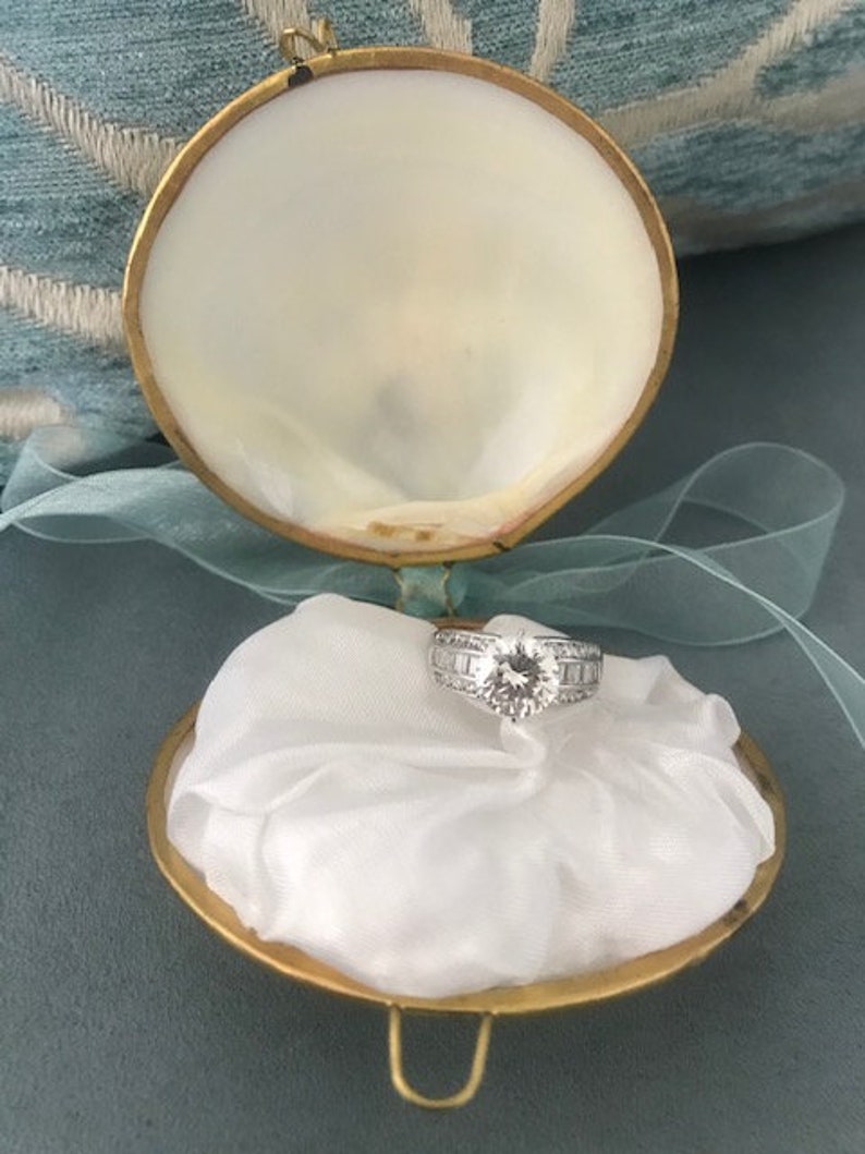 Handmade Wedding Seashell & Starfish Ring Holder Ring Bearer Etsy