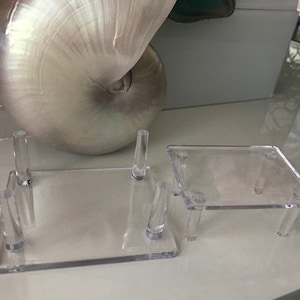 Beach Decor Seashell Stand  - Large and Small Display Stands - Shell Accessories - Shell Display - Display for Shells - Home Decor