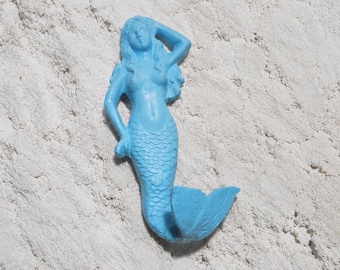 Beach Decor Blue Mermaid Wall Hook - Mermaid Decor - Wall hook - Coastal home decor - Beach Decor - Mermaid Decor - Girls Room Decor