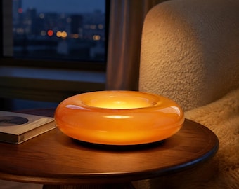 Handmade RGB Donut Lamp, Bauhaus Mood Light, Touch Control Bedroom Decor