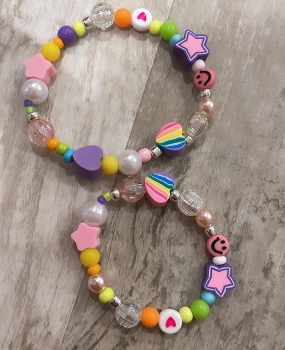 Rainbow Red Tila Beads Bracelets  Stackable Beads Bracelets - Theoryofbeads