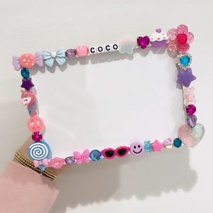 Custom embellished picture frame