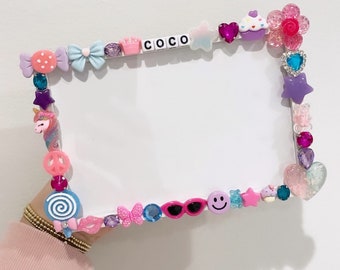 Custom embellished picture frame