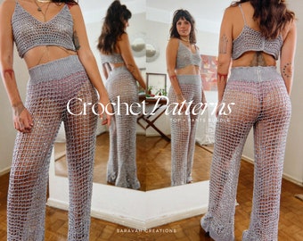 PANTS + TOP BUNDLE - Crochet pattern - All Sizes