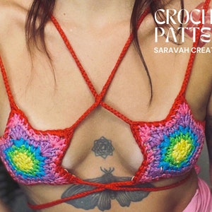 Star Top Crochet Pattern – All Sizes, Festival & Summer PDF