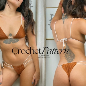 THE SUN BIKINI - Crochet pattern - All Sizes
