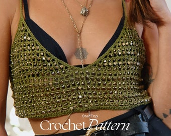 STAR TOP - Crochet pattern - All Sizes