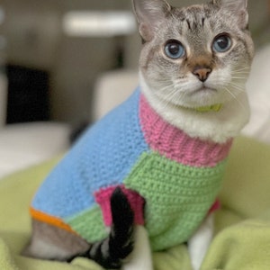 Pet Sweater Crochet Pattern – Made to Measure for Cats & Dogs