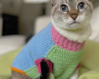 Pet Sweater Crochet Pattern – Made to Measure for Cats & Dogs