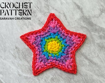 Rainbow Star - Crochet pattern