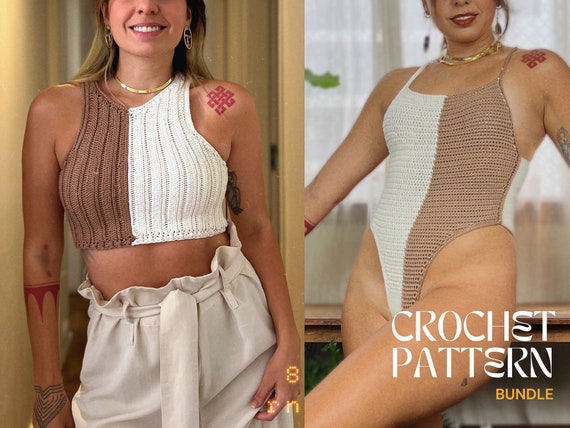 Crochet Bundle – High Cut Bodysuit & Cropped Tank Pattern