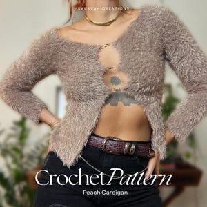 PEACH CARDIGAN - Crochet pattern