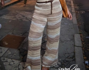 Crochet Pants Pattern | Beginner Friendly, Adjustable Fit (PDF Digital Pattern)