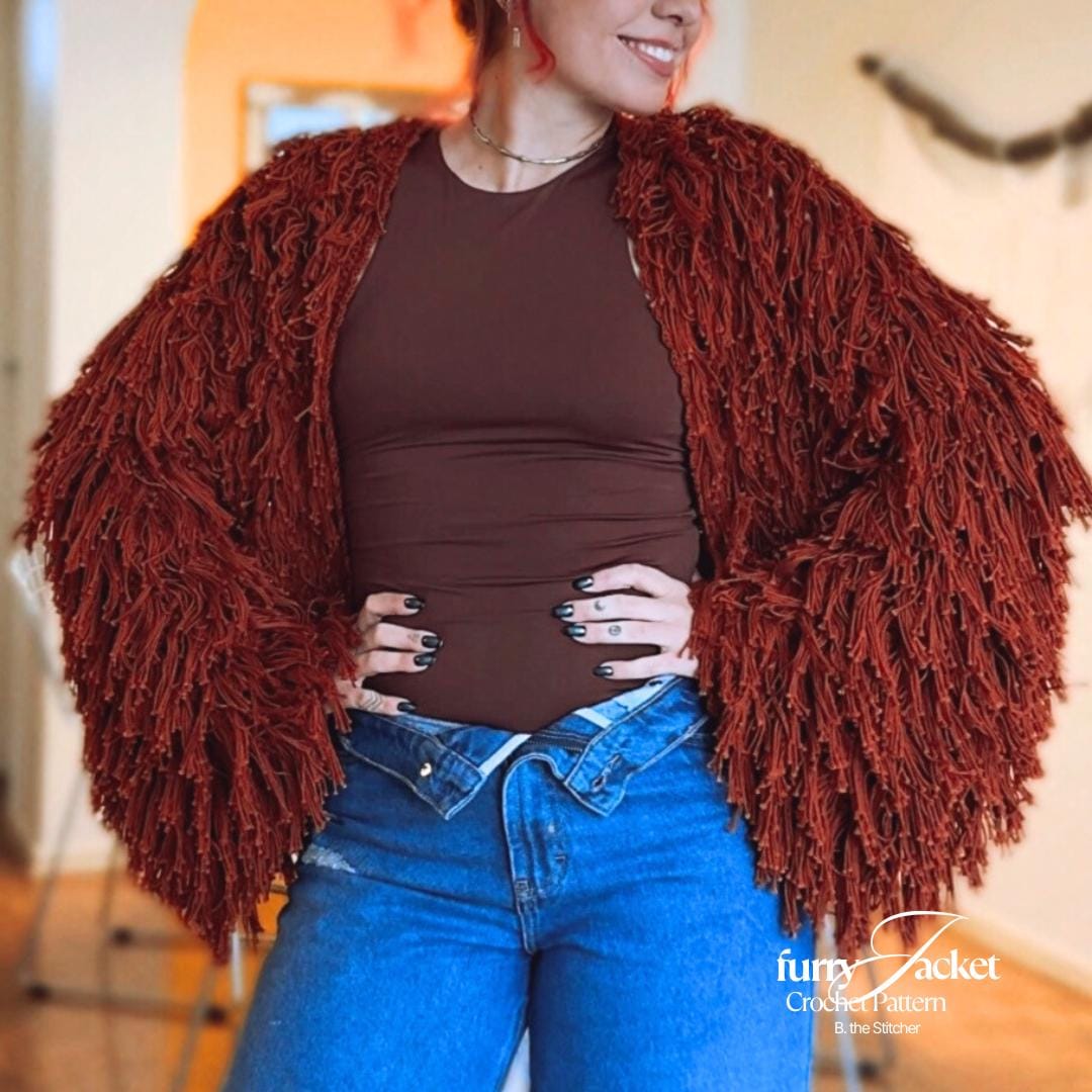 Shaggy Cardigan - Etsy