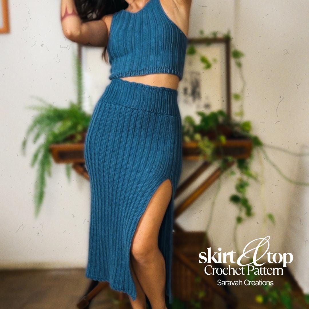 Saia Longa Vestido Croche Marie Castro Saia Mary Castro Top