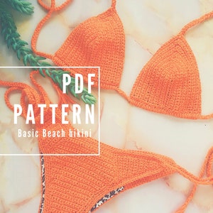 crochet bikini patterns//Sizes XS S M L // 5 Patterns image 4