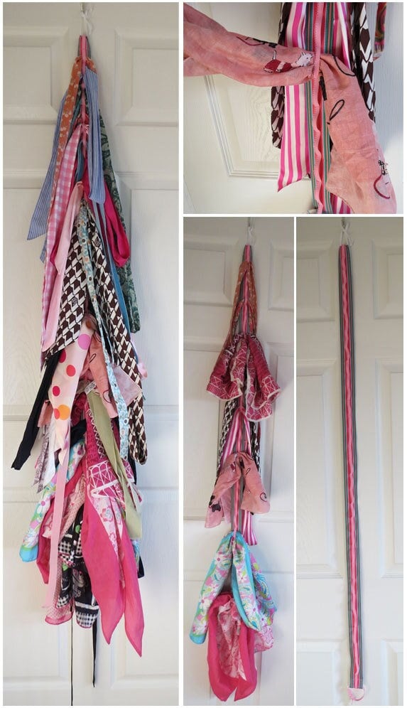 Diy Scarf Organizer Hanger For Scarves 28 Circles Clothes Tie