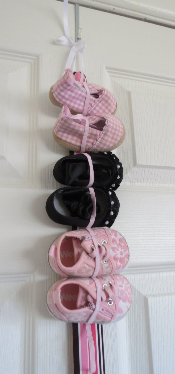 Hanging Baby Shoe Organizer With Elastic Store 9 Pairs of Etsy