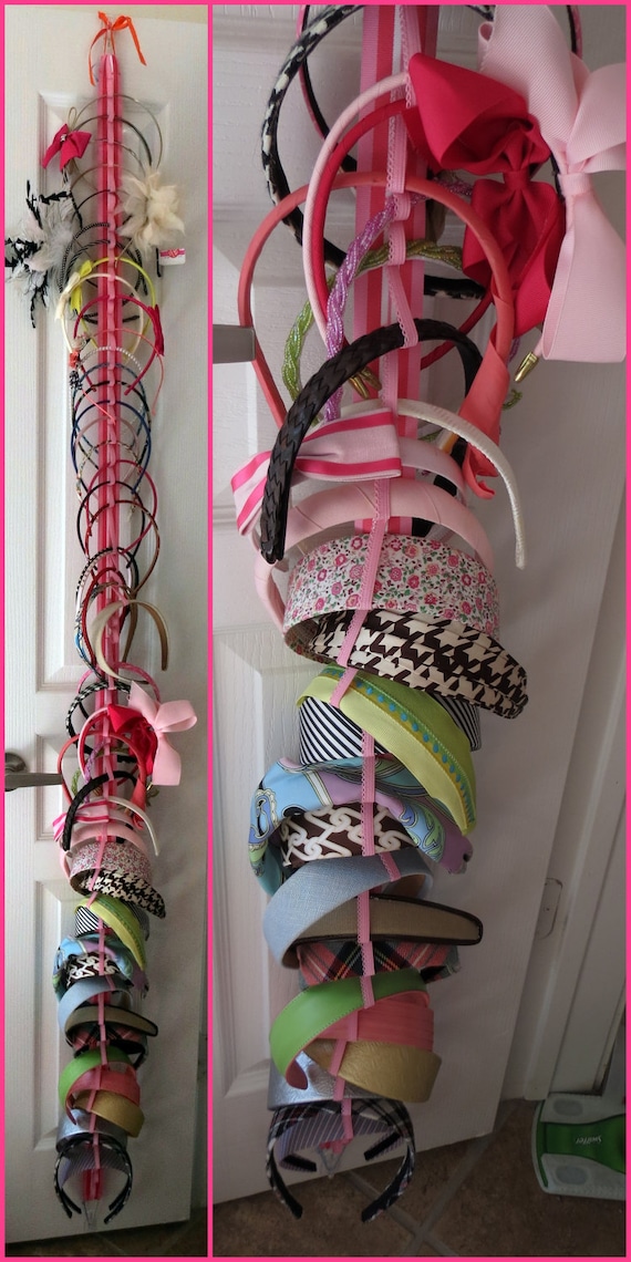 DIY como hacer organizador de diademas / DIY headband holder organizer 