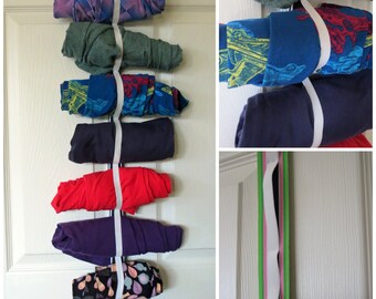 Hangende legging-organizer met elastiek - 11 leggings opbergen