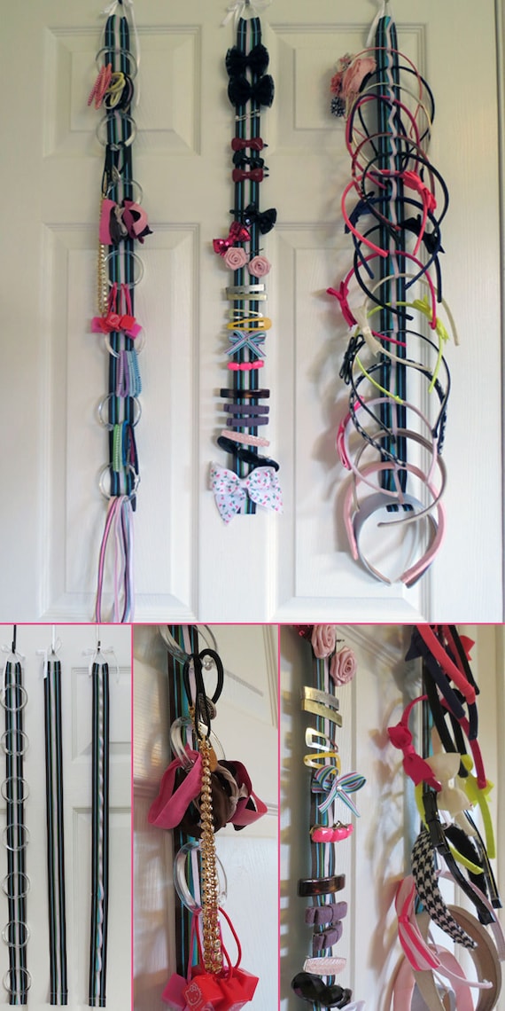 Hair Accessory Organizer System With Elastic Hair Elastics