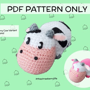 Bubble Cow Crochet Pattern PDF ONLY