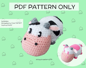 Bubble Cow Crochet Pattern PDF ONLY