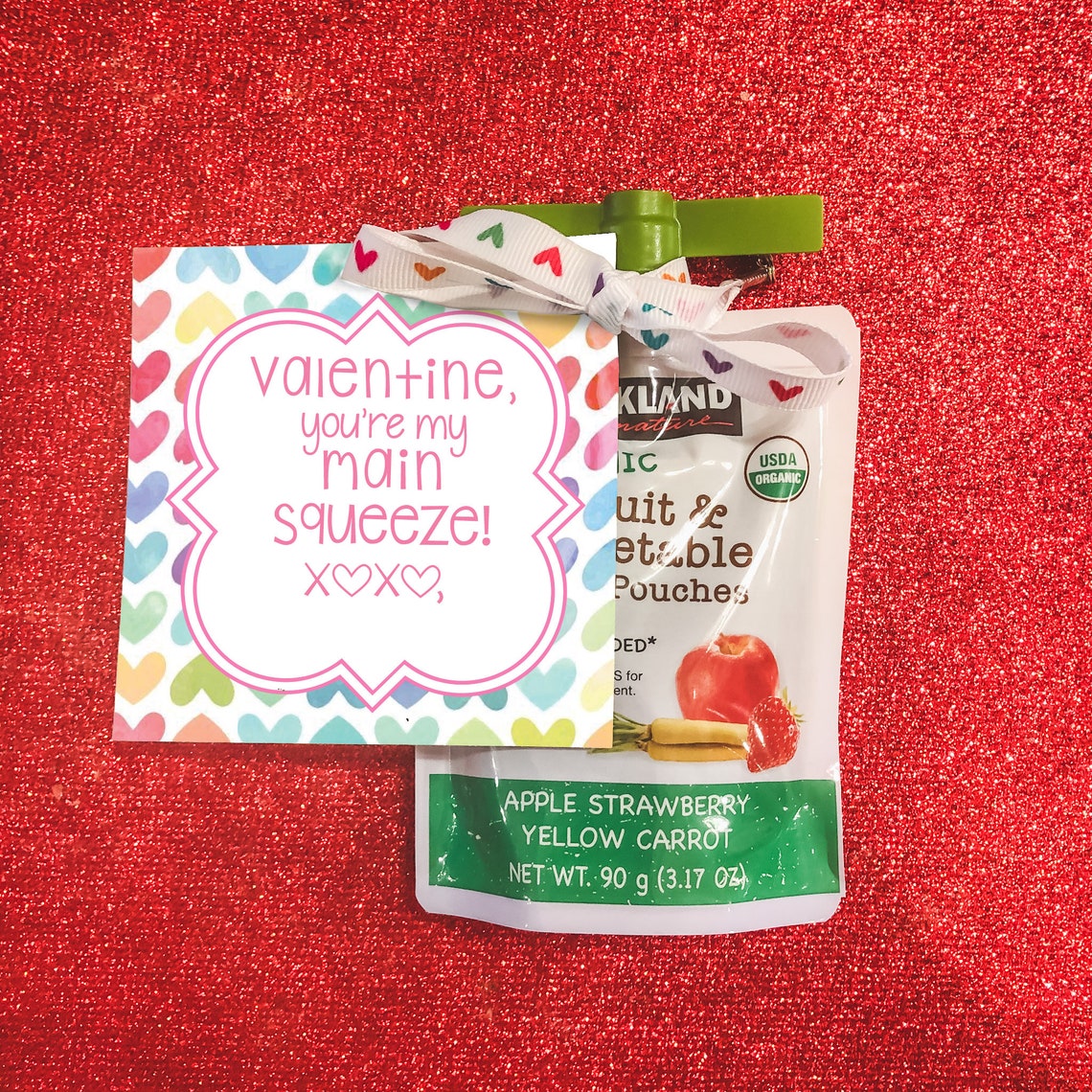 PRINTABLE Applesauce Valentine You're My Main Squeeze Etsy