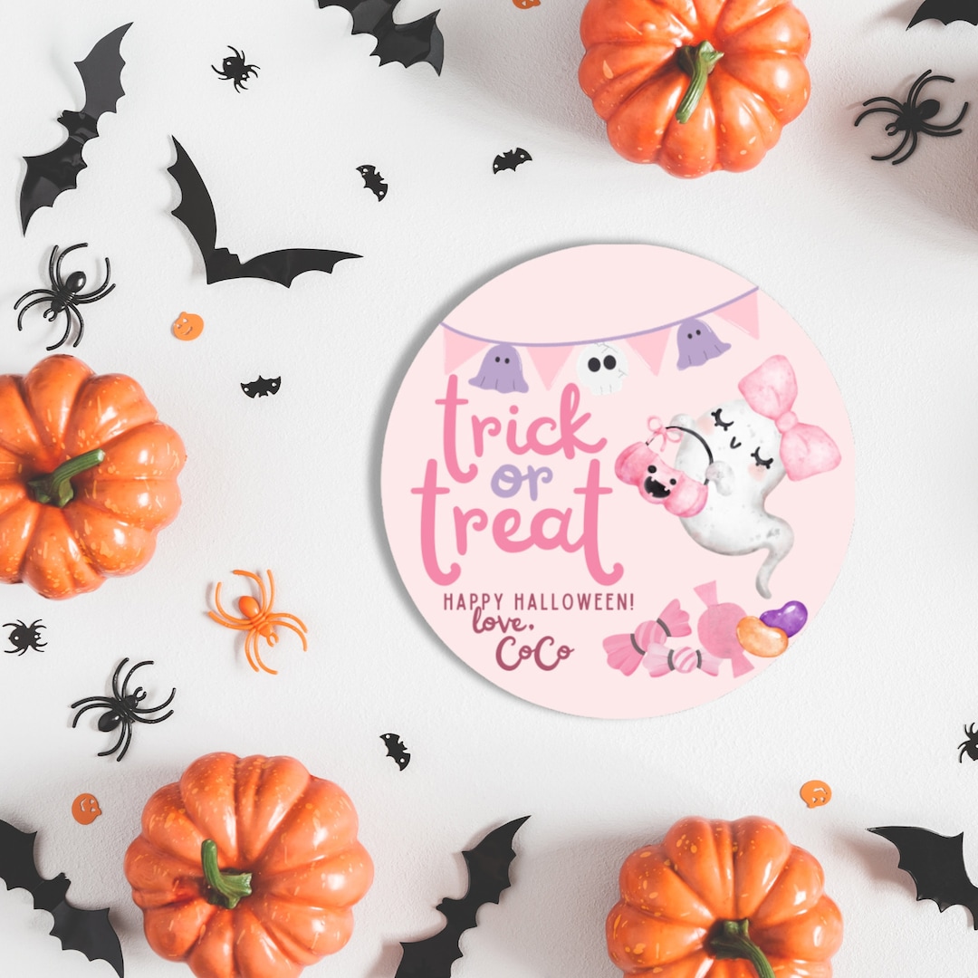 Printable Halloween Gift Tag • Boo Bag Card • Cute Trick or Treat Tags ...