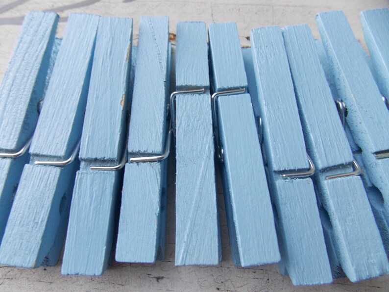 Peekaboo baby blue clothespins Etsy