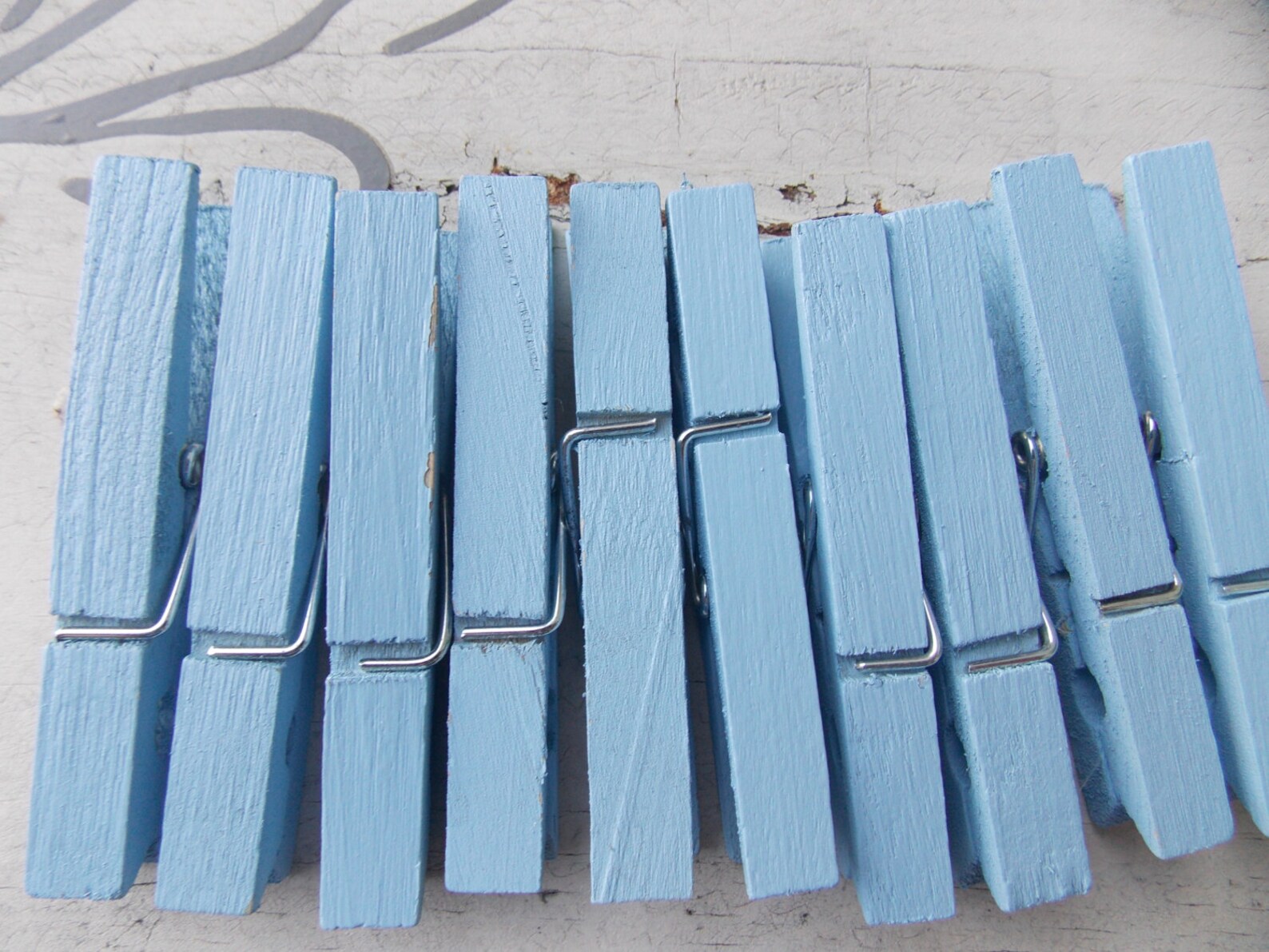 Peekaboo baby blue clothespins Etsy