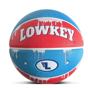 Lowkey Ispoppbasketboll för inomhusbruk + utomhusbruk storlek 7 | Ispoppdesignbasketboll | Halkfri boll med premiumgrepp