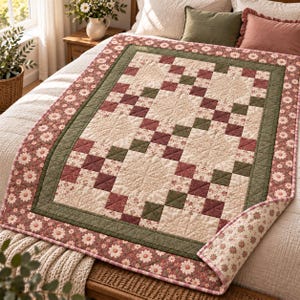 Irish Chain Quilt Pattern PDF, Five Sizes From Baby to King