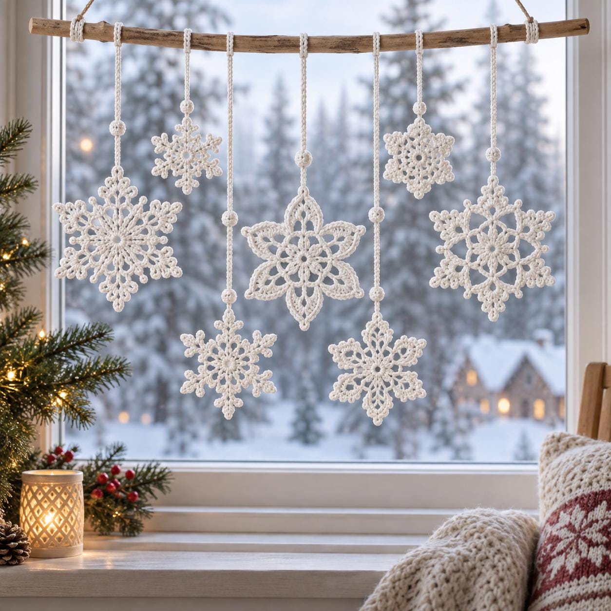 Fensterdeko zum hängen weihnachten