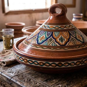 Marockansk Tagine – Traditionell handgjord keramisk kokgryta