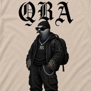 Modo QBA Graphic Tee | Donkere streetwear-illustratie