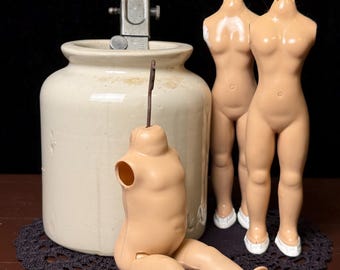 ヴィンテージ ヴォーグ＆ダッチェス人形パーツ – 1948～1950年代 硬質プラスチック製胴体セット（修理、組み立て用）