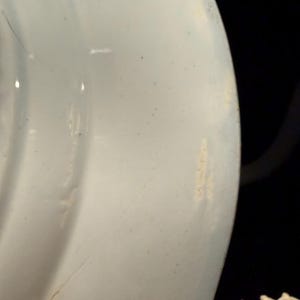 Flow Blue Plate, Java Pattern, Bishop and Stonier England, Blue and White Chinoiserie Display Plate, AS IS condition image 8