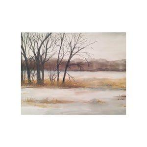Carte postale - Spring Thaw par Jen Unger 5,5 pouces par 4,25 pouces, numérotée et signée, (SKU-POSTC-0018)