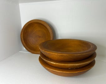 Reserved for J.H. - Set of 4 Woodcroftery wooden bowls
