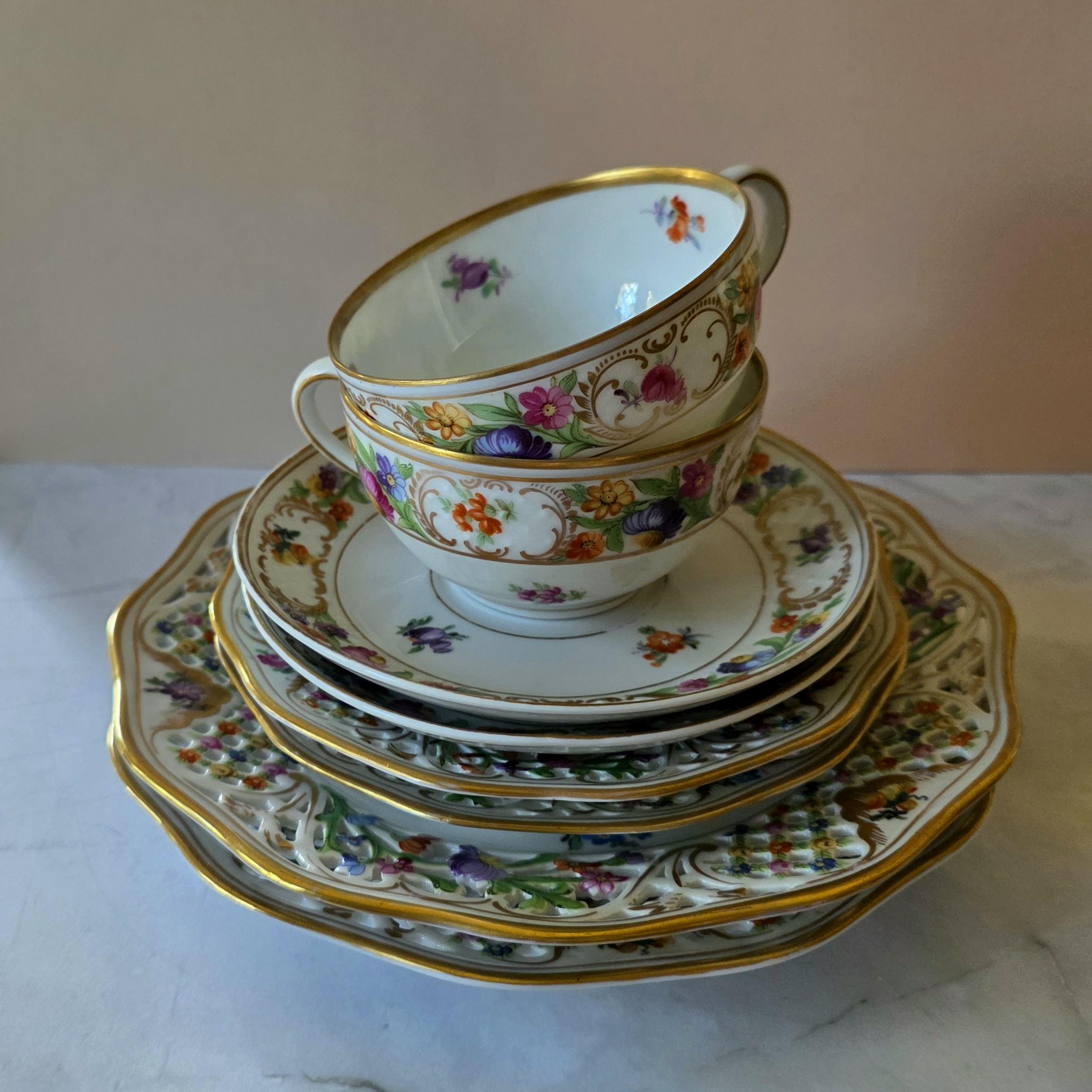 Schumann Bavaria Reticulated Plates - Etsy