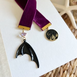 Rhys Bookmark, Velaris Bookmark, Night Court, ACOTAR Bookmark, 10 inch Ribbon Bookmark, Bookish Merch, ACOMAF Bookmark