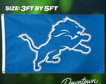 Detroit Lions Offical Team Flag 3ft by 5ft