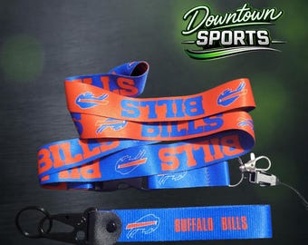 Buffalo Bills Offical Team Lanyard & Keychain Bundle