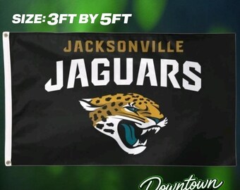 Jacksonville Jaguars Offical Team Flag 3ft by 5ft