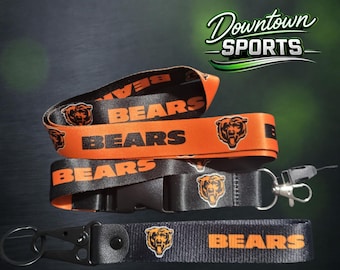 Chicago Bears Offical Team Lanyard & Keychain Bundle