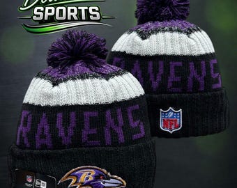 Baltimore Ravens offically licenced Beanie – New Era 2023-24 season