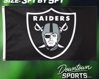 Las Vegas Raiders Retro Offical Team Flag 3ft by 5ft