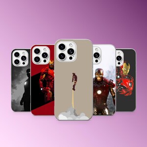 Iron Man-telefonskal Avengers Tony Stark för iPhone 18Pro, 17, 16, 15, 14, 13, Samsung S26Fe, S26, S25, S24, A16, Pixel 11, 11Pro
