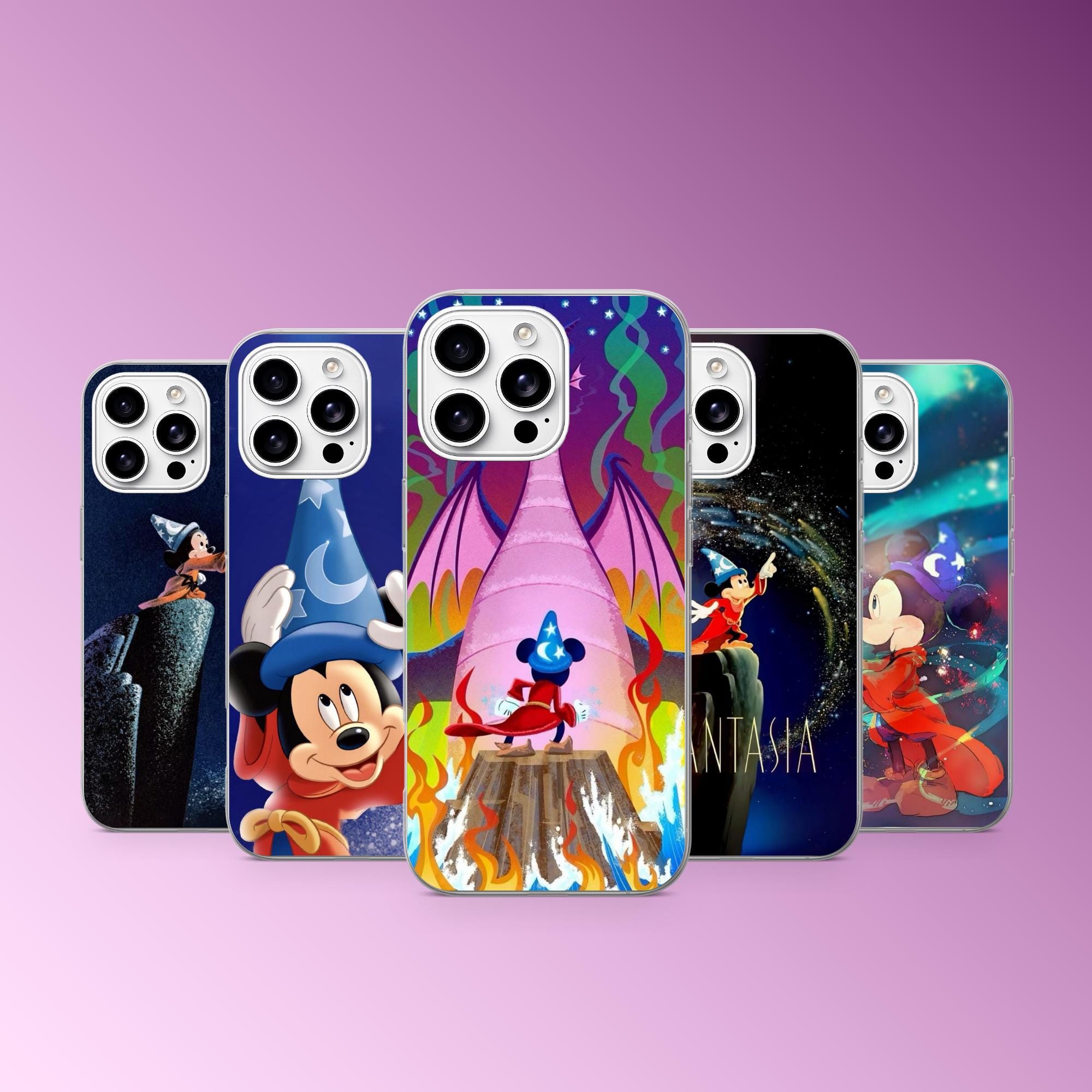 新品　ディズニーリゾート　ファンタジア　スマホケース ファンタジアミッキーケース - Etsy 日本